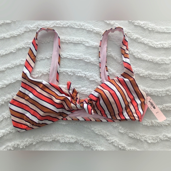 NWT Victoria Secret Bikini, Size Small (top & bottom), Pink Stripes - Picture 3 of 5